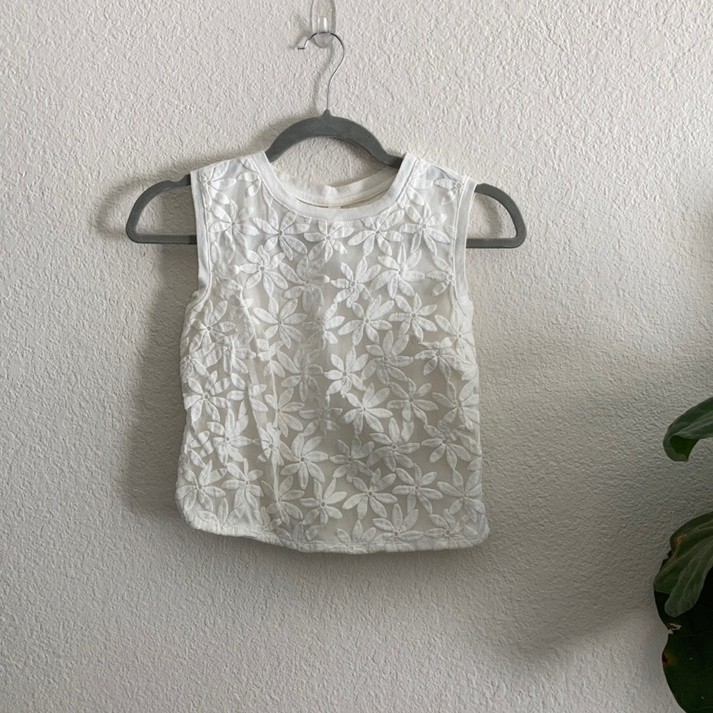 Embroidered Crop Tank